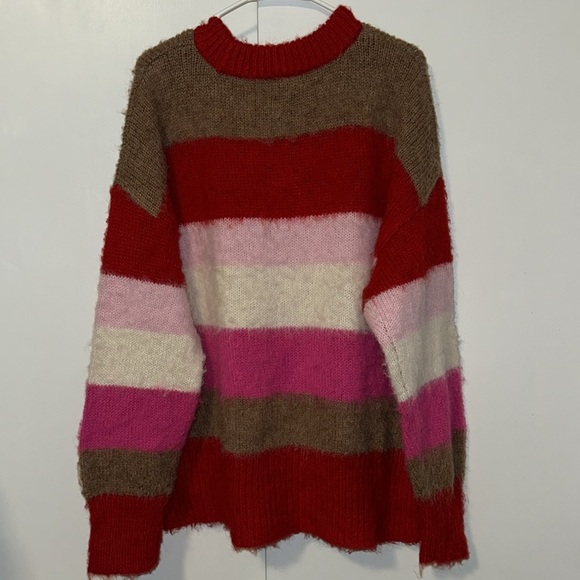 NWT Crewneck Brushed Pullover Long Sleeve Sweater - A New Day Women’s 2X Pink - Picture 4 of 8